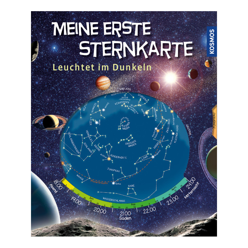 Carte du ciel Kosmos Verlag Meine erste Sternkarte