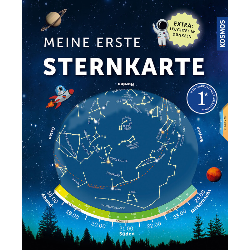 Carte du ciel Kosmos Verlag Meine erste Sternkarte