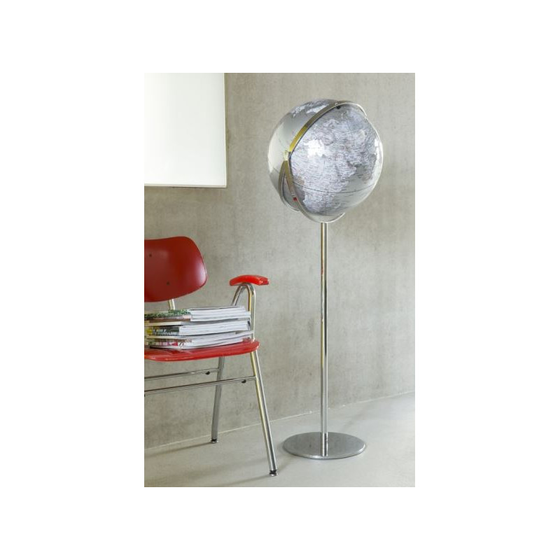 Globe sur pied TROIKA Apollo 17 Silver 43cm