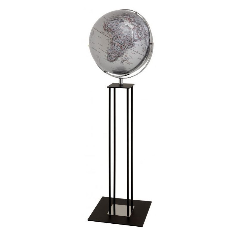 Globe sur pied emform Worldtrophy Silver 43cm