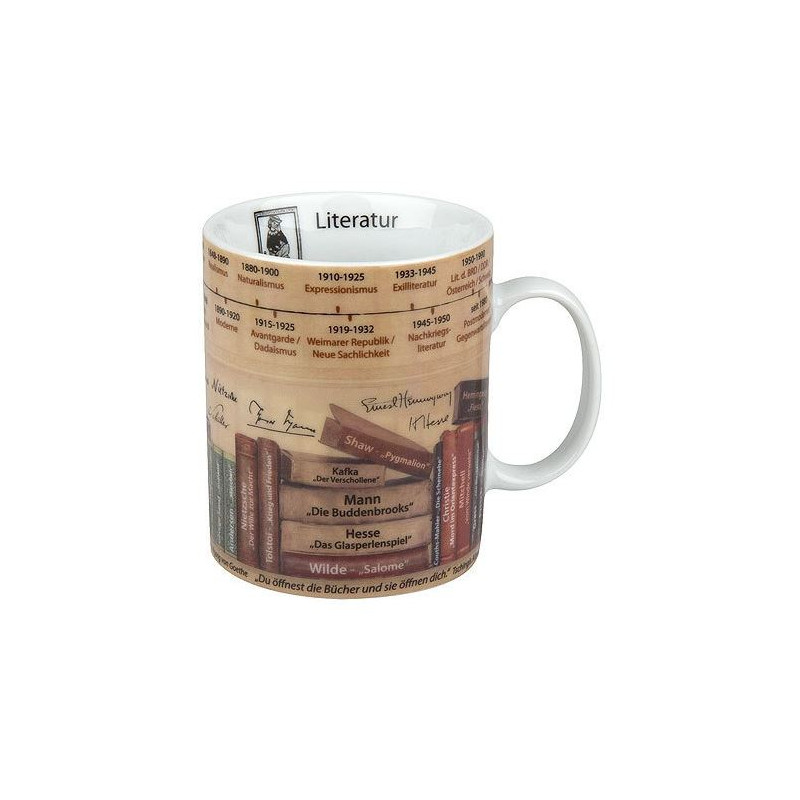 Tasse Könitz Wissensbecher Literatur