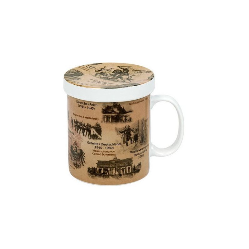 Könitz Tasse Wissensbecher für Teetrinker Deutsche Geschichte
