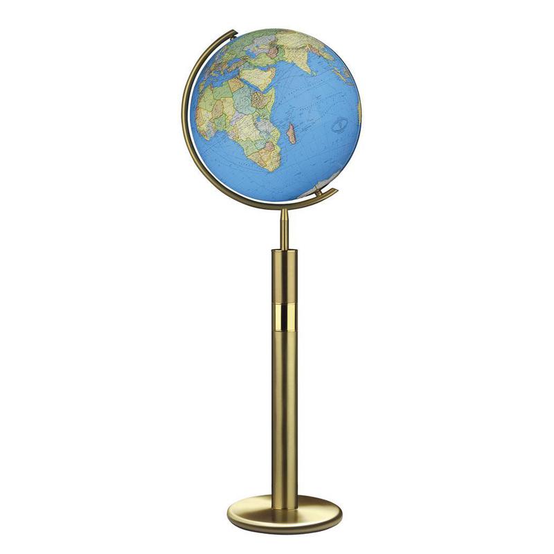 Globe sur pied Columbus Duo Laiton 40cm (Francais)