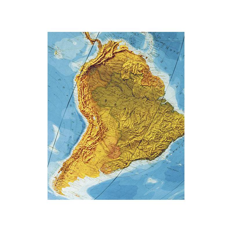 Globe sur pied Columbus Duo Laiton 40cm (Francais)