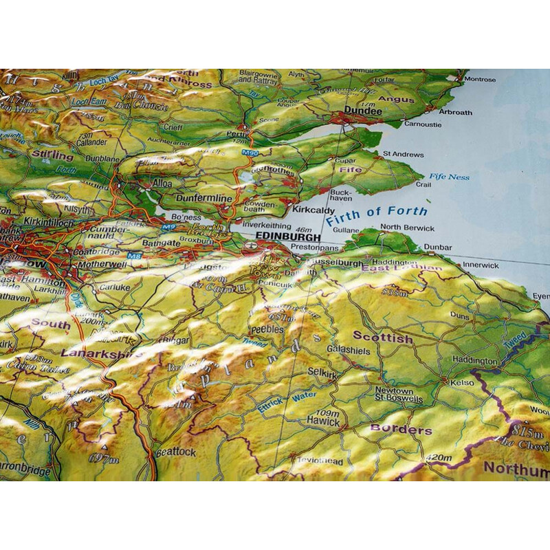 Georelief Landkarte Großbritannien (57x77x2cm) 3D Reliefkarte