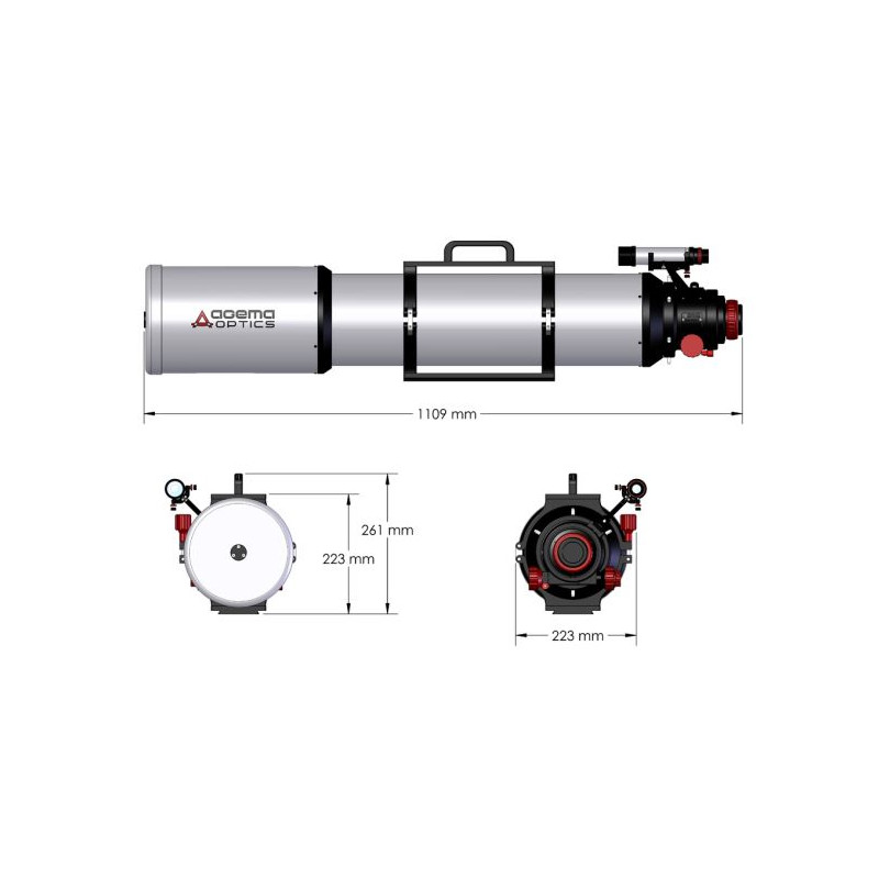 Lunette apochromatique Agema Optics AP 150/1200 SD 150 F8 OTA