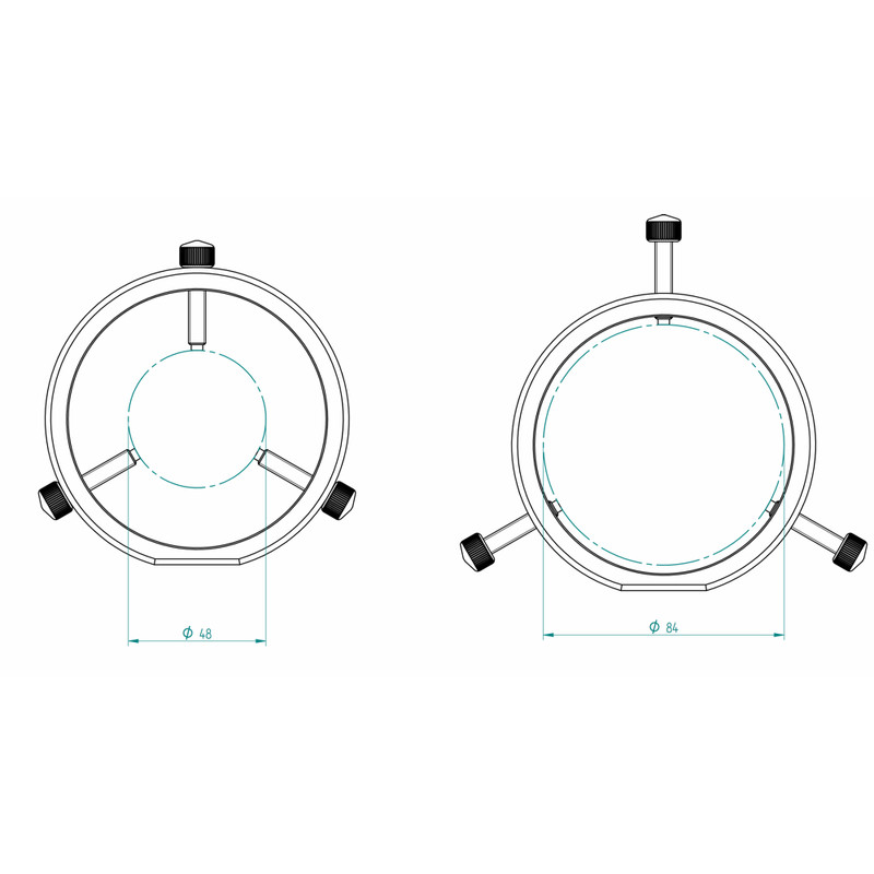 PrimaLuceLab Leitrohrschellen PLUS 90mm