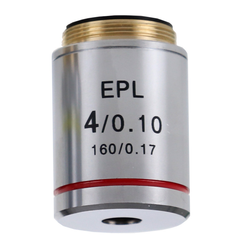 Objectif Euromex IS.7104, 4x/0.10, wd 15,2 mm, EPL, E-plan (iScope)