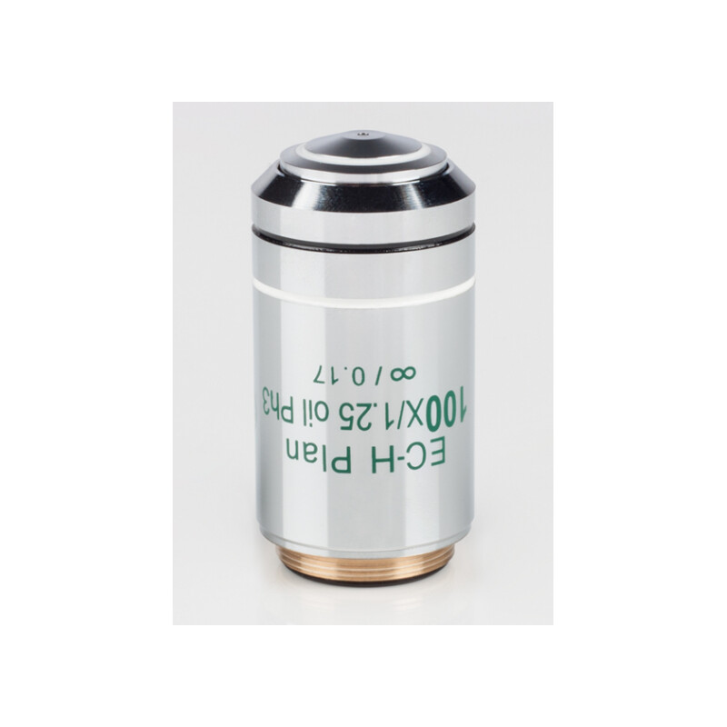 Objectif Motic 100X / 1.25, wd 0.15 mm, CCIS, EC-H PL Ph, e-plan, pos. phase, oil, S