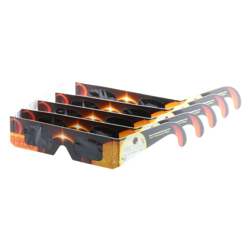 Lunt Solar Systems Sonnenfinsternis-Brille SunSafe Sofi-Brille zur Sonnenfinsternis, 5 Stück