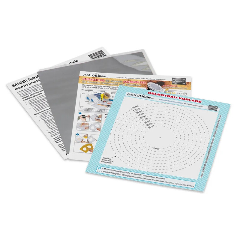 Baader Feuille de filtre solaire AstroSolar® ECO-size OD 5.0 140x155mm