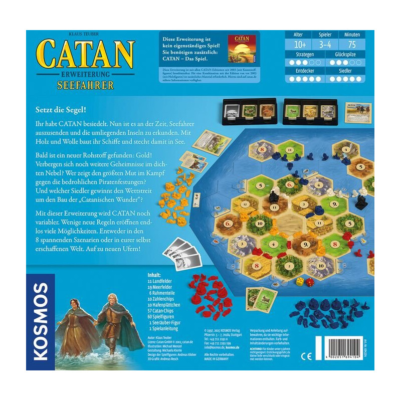 Kosmos Verlag Die Siedler von Catan (Les colons de Catan) - extension Navigateurs