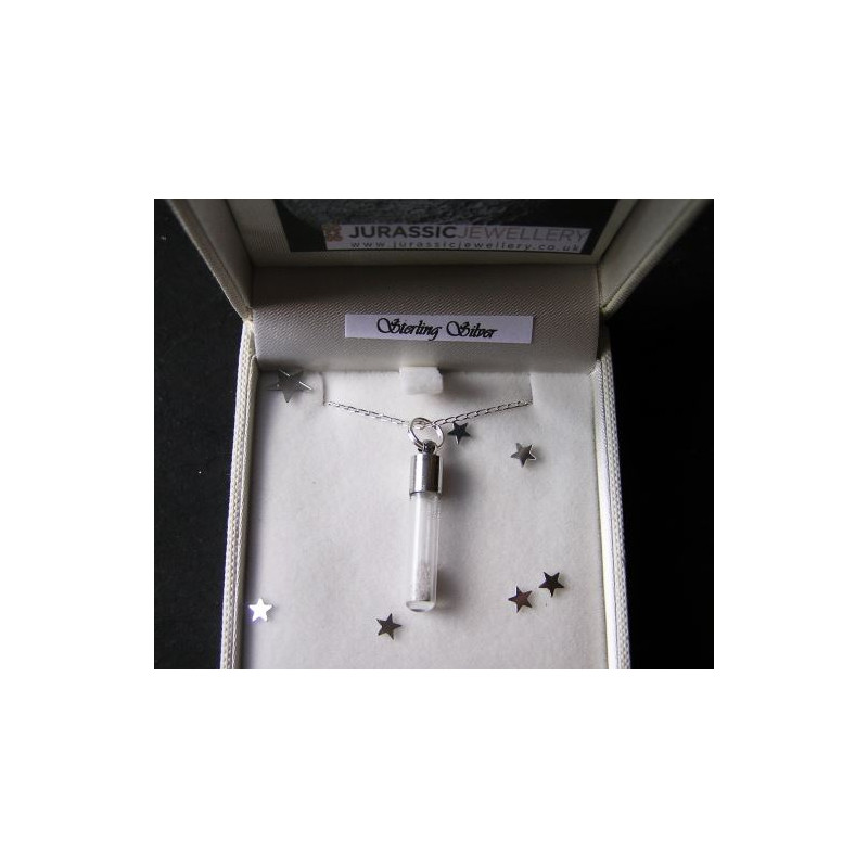 Météorites Jurassic Jewellery collier poussière de Lune (pendentif fiole)