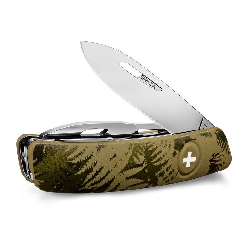 Couteaux SWIZA Couteau de poche suisse C03 SILVA Camo Farn kaki