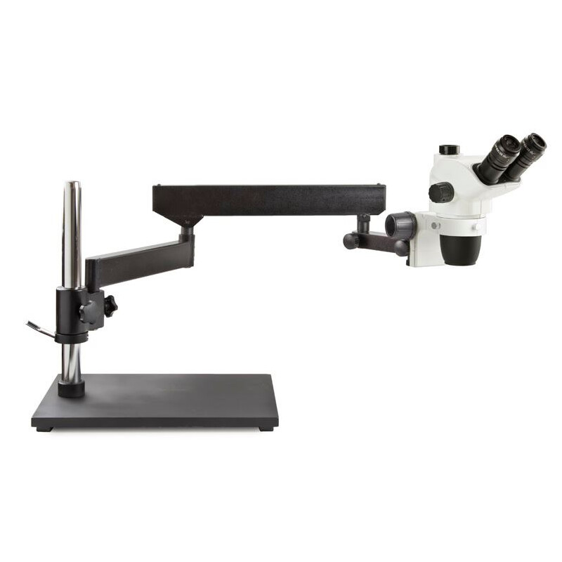 Euromex Zoom-Stereomikroskop NZ.1703-A, NexiusZoom EVO, 6.5x to 55x, articulated stand, w.o. illumination, trino