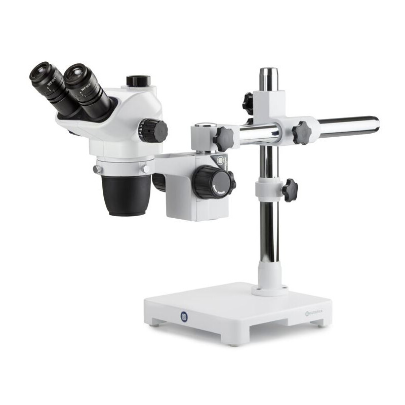 Euromex Zoom-Stereomikroskop NZ.1703-U, NexiusZoom, 6.5x to 55x,  one-arm stand, w.o. illumination, trino