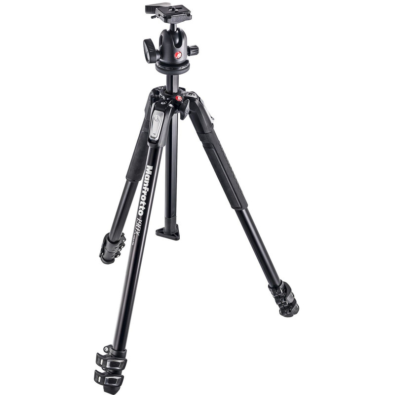 Manfrotto Aluminium-Dreibeinstativ MK190X3-BH mit Kugelkopf