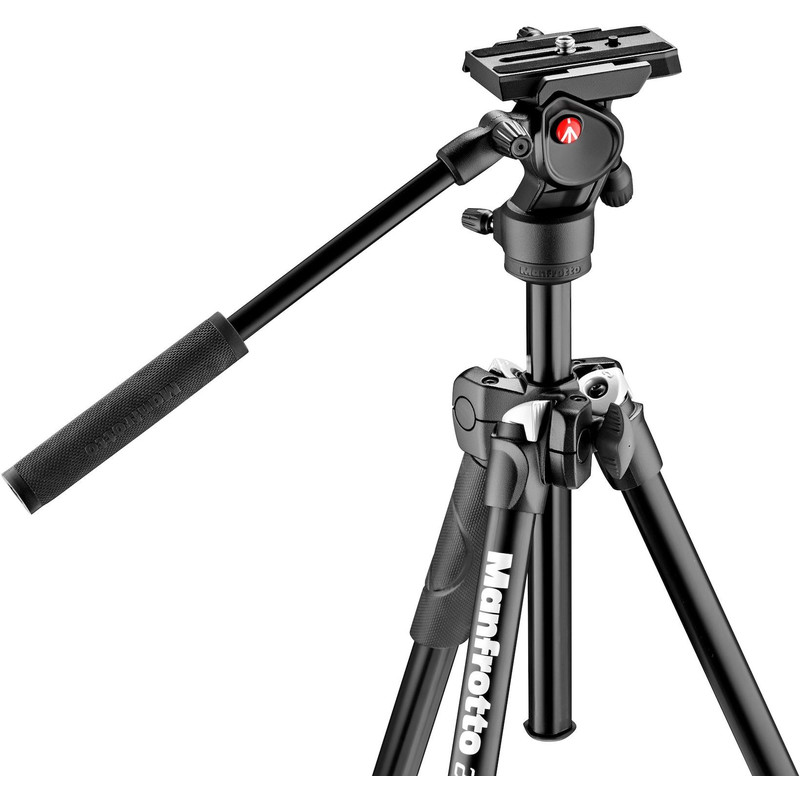 Manfrotto Aluminium-Dreibeinstativ MK290LTA3-V mit Befree Live Videoneiger