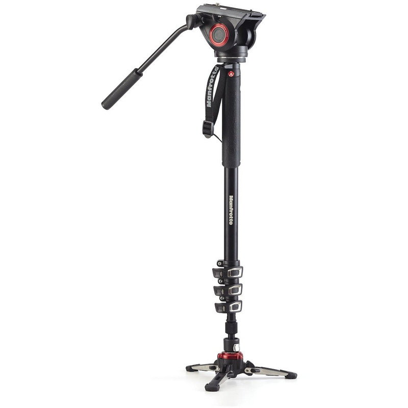 Manfrotto Aluminium-Einbeinstativ MVMXPRO500 mit Fluidneiger