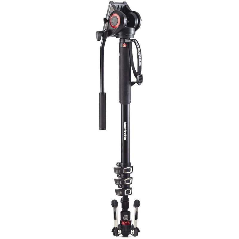 Manfrotto Aluminium-Einbeinstativ MVMXPRO500 mit Fluidneiger