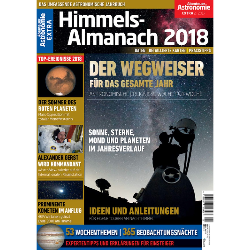 Oculum Verlag Jahrbuch Abenteuer Astronomie EXTRA Himmels-Almanach 2018