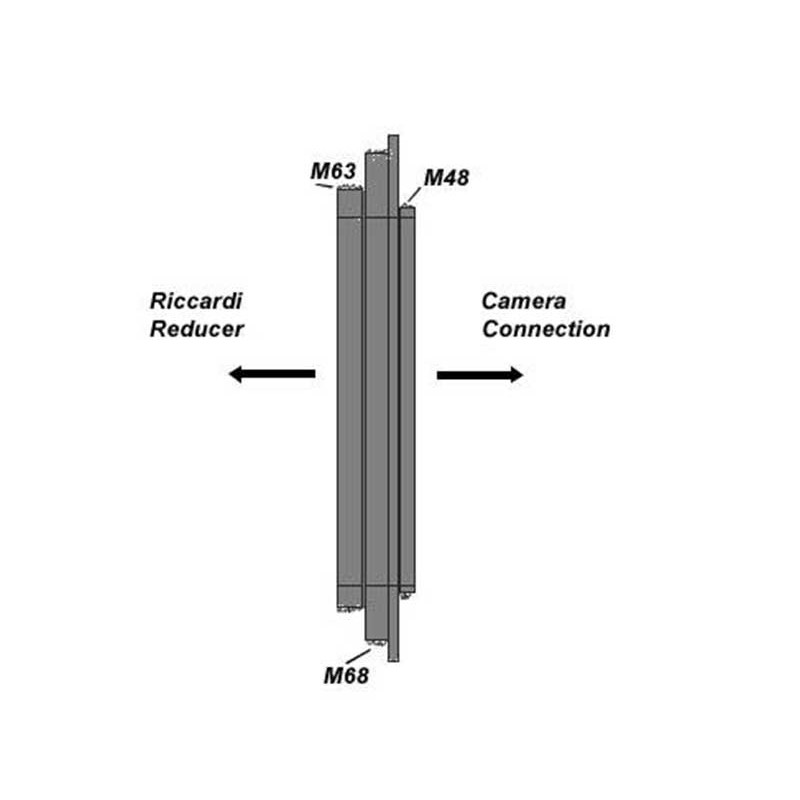 TS Optics Adapter von M68 und M63 auf M48 - Riccardi Anschlussadapter