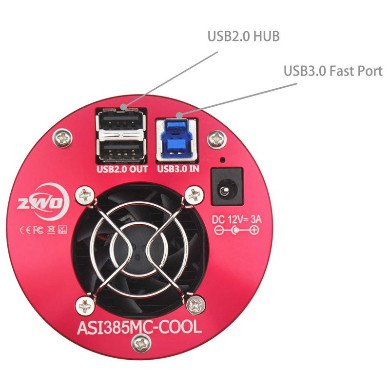 Caméra ZWO ASI 385 MC-Cool Color