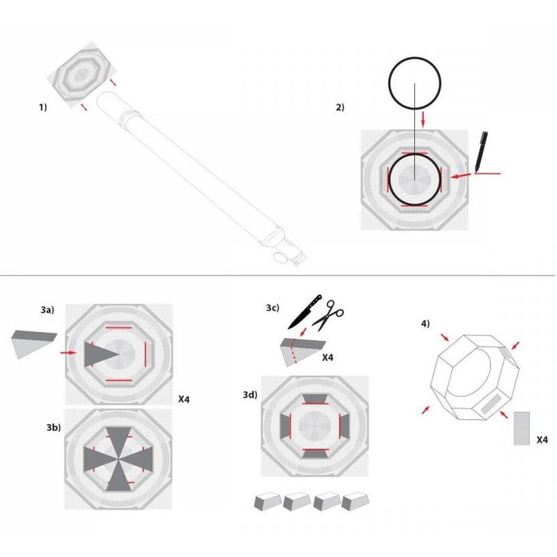 Filtres solaires Explore Scientific Sun Catcher pare soleil pour lunettes 150-160 mm et télescopes 203 mm (8") SC