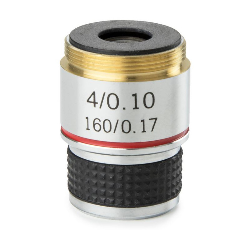 Objectif Euromex 4x/0,10 achro.,  35 mm parafocal, MB.7004  (MicroBlue)