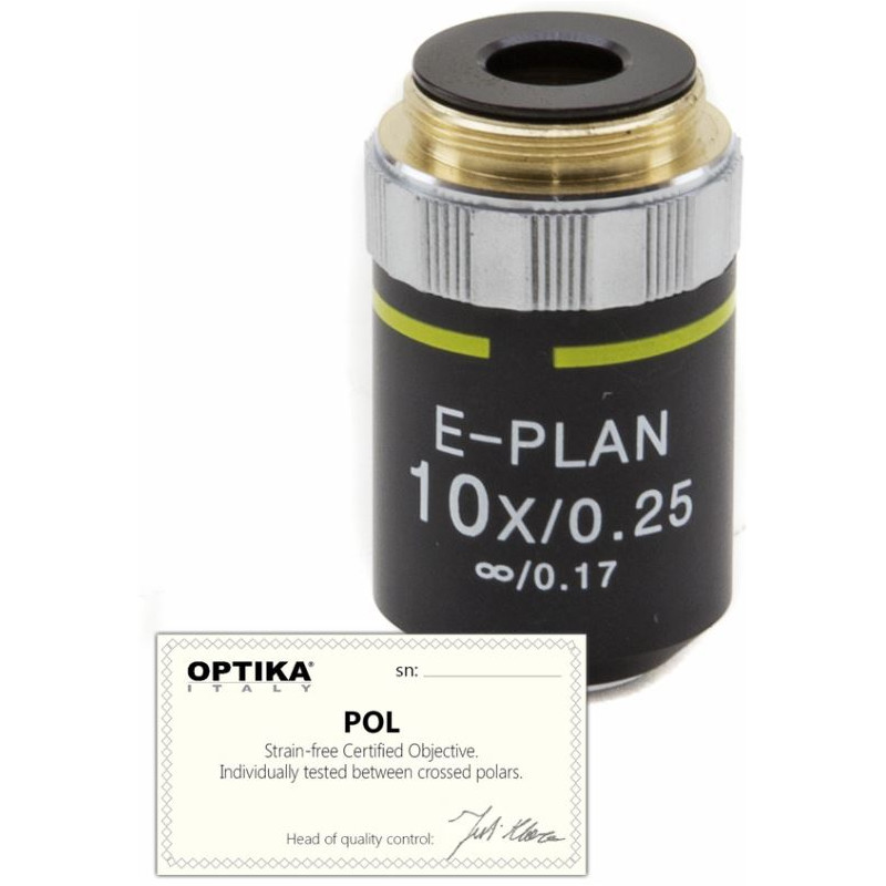 Optika Objektiv 10x/0.25, infinity, N-plan, POL, ( B-383POL), M-145P