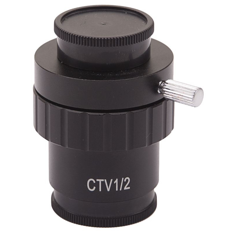 Optika Kamera-Adapter C-Mount Adapter ST-419, 1/2"sensor, 0,5x, fokussierbar (LAB 30)