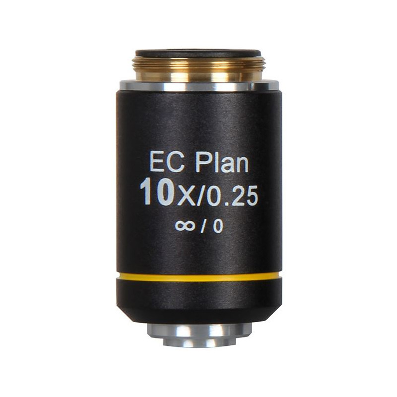 Motic Objectif EC PL, CCIS, plan, achro, NGC, 10x/0,25 distance de travail 4,45 mm (BA-310 Elite)