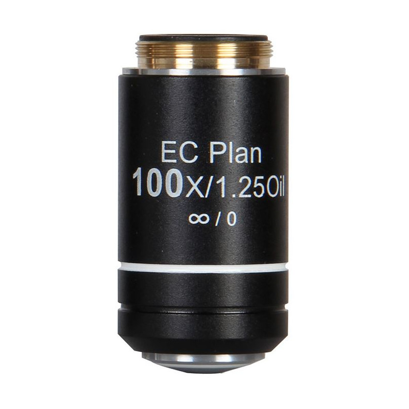 Objectif Motic EC PL CCIS, plan, achro, NGC 100x/1.25, S, Oil w.d. 0.15mm (BA-310 Elite)