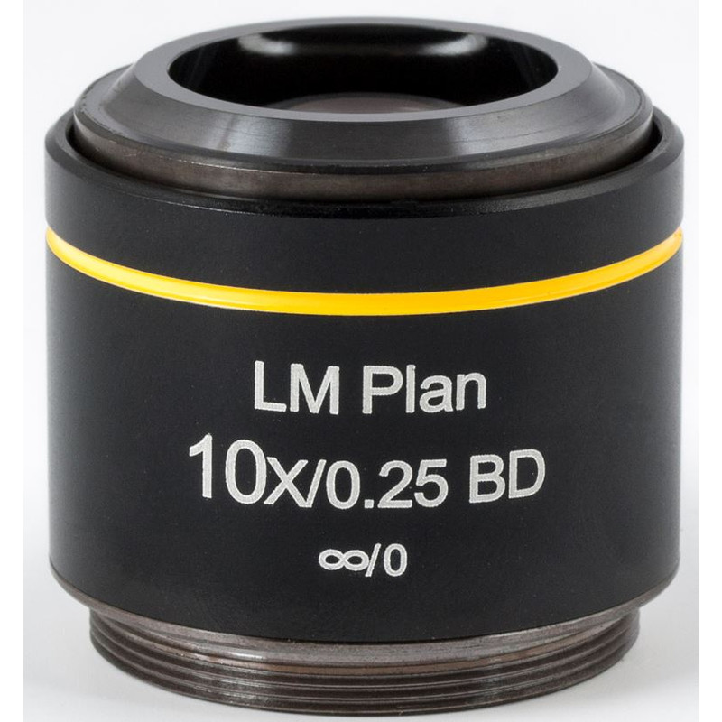 Motic Objektiv LM BD PL, CCIS, LM, plan, achro, BD 10x/0.25, w.d.16.3mm (AE2000 MET)