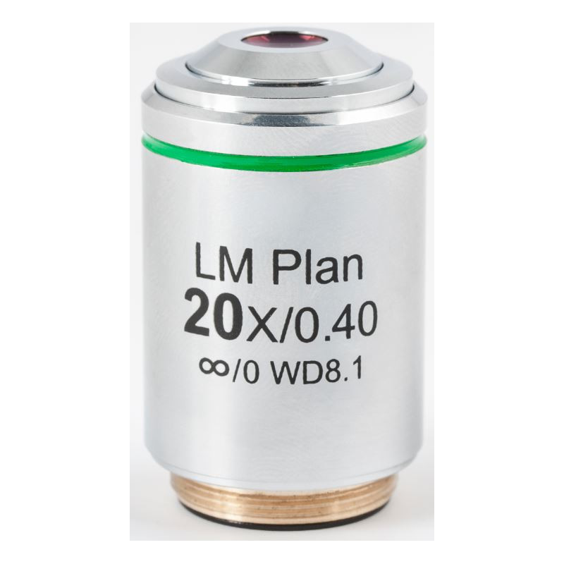 Objectif Motic LM PL, CCIS, LM, plan, achro, 20x/0.4, w.d 8.1mm (AE2000 MET)