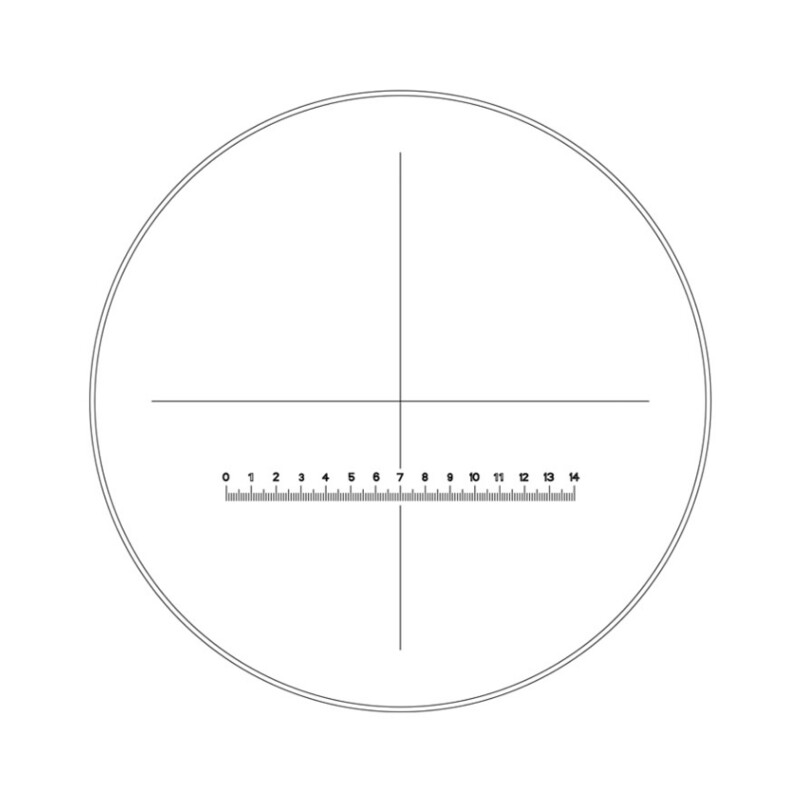 Motic Oculaire micromètrer  WF10X/20 mm, 14 mm en70 divisions, rétule en croix (SMZ-140)