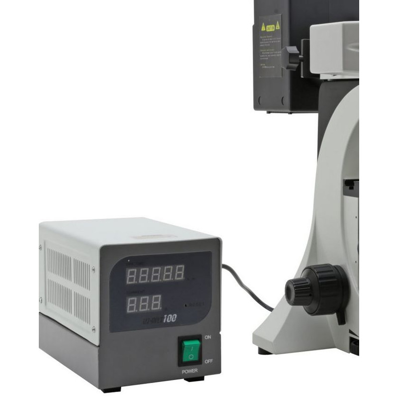Microscope Optika Mikroskop B-510FL-UKIV, trino, FL-HBO, B&G Filter, W-PLAN, IOS, 40x-400x, UK, IVD