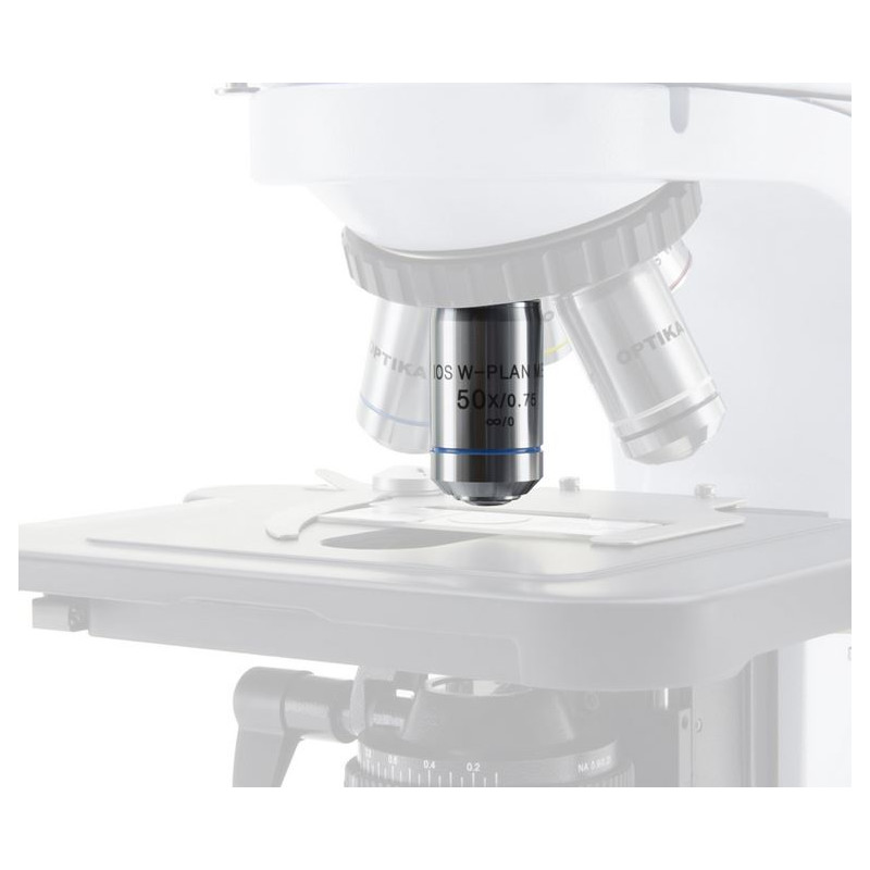 Microscope Optika B-510LD1, trinoculaire fluorescence, 1000x, IOS, bleu