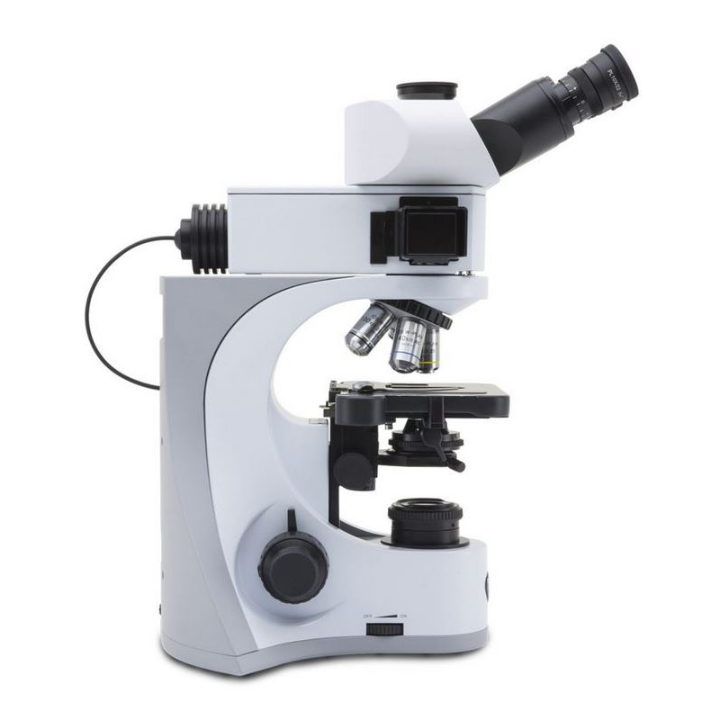 Microscope Optika B-510LD2, trinoculaire fluorescence, 1000x, IOS, bleu, vert