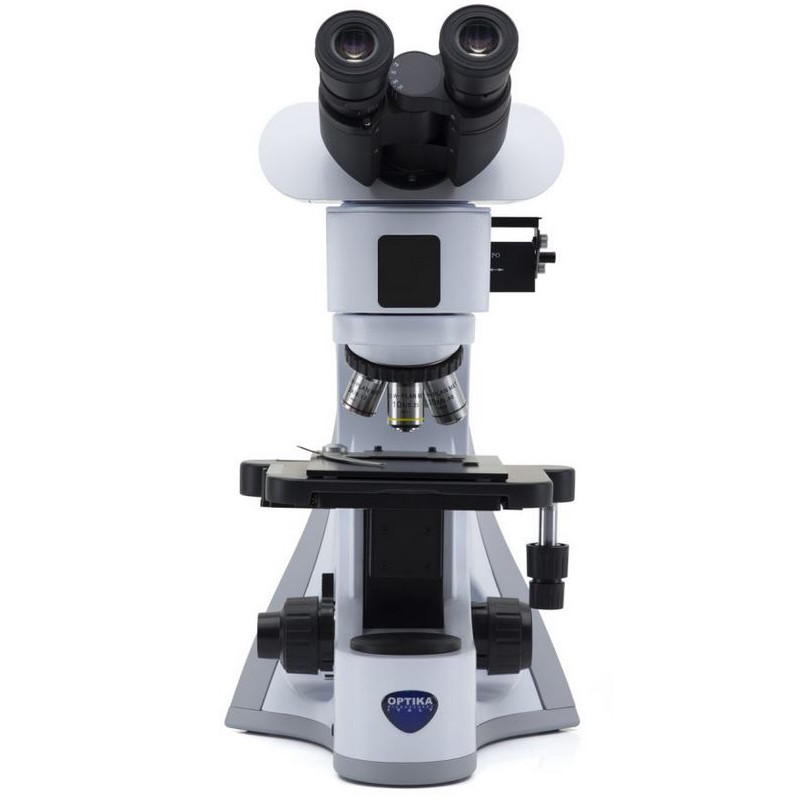 Microscope Optika B-510MET, metallurgic, incident, trino, IOS W-PLAN MET, 50x-500x, EU