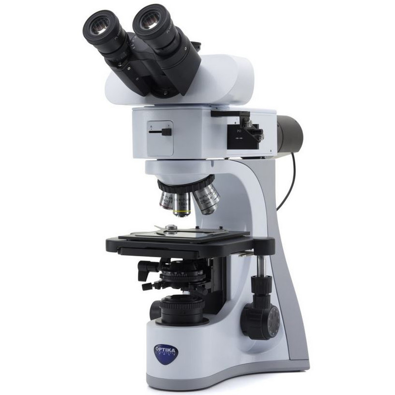 Microscope Optika B-510METR, metallurgic, incident, transmitted, trino, IOS W-PLAN MET, 50x-500x, EU