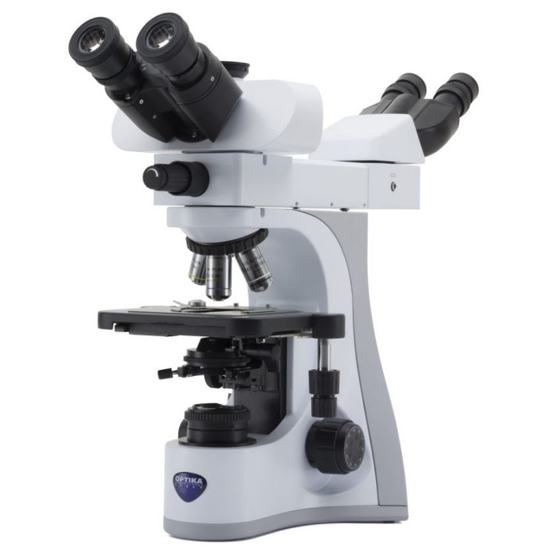 Microscope Optika B-510-2F, discussion, trino, 2-head (face-to-face), IOS W-PLAN, 40x-1000x, EU