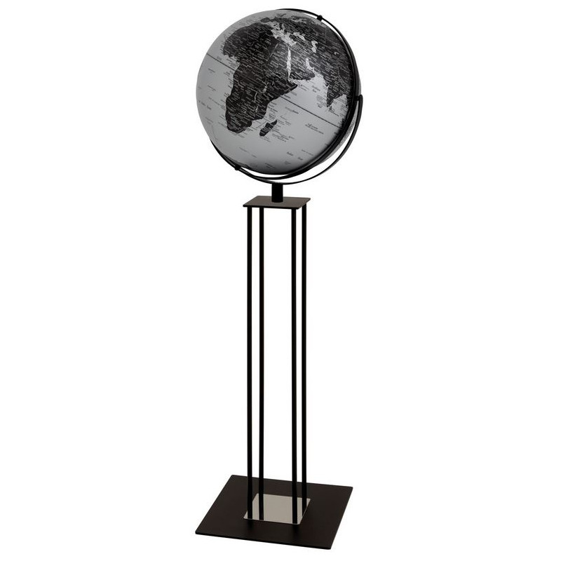 Globe sur pied emform Worldtrophy Matt Silver 42,5cm