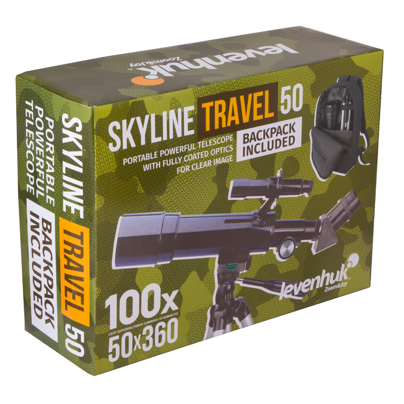 Télescope Levenhuk AC 50/360 Skyline Travel AZ