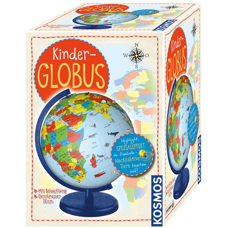 Kosmos Verlag Globe pour enfant, Editions Kosmos - Découvre ton monde 26 cm