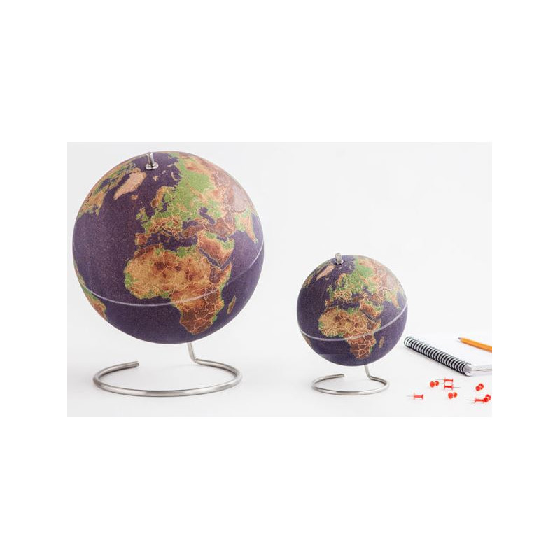 Mini-globe suck UK Coloured Cork globe 15cm for pinning