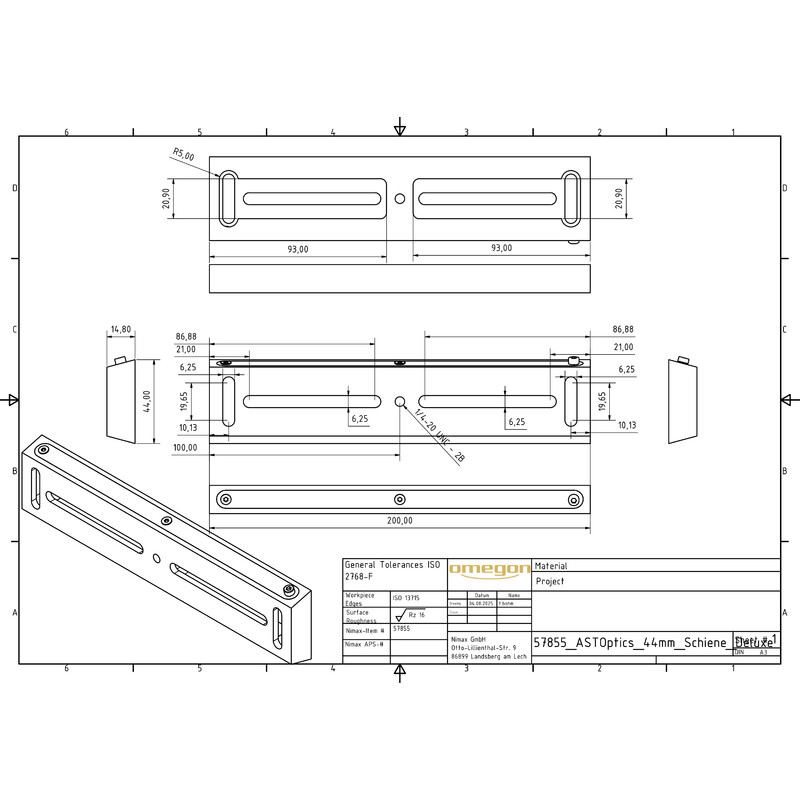 ASToptics QUEUE D'ARONDE VIXEN STYLE AMELIOREE 200 MM