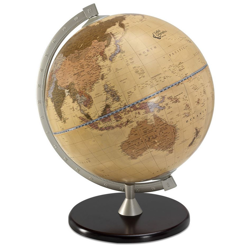 Globe Zoffoli living James Cook (abricot) 33cm