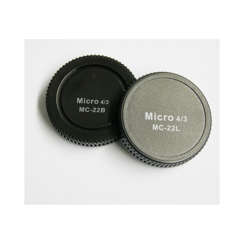 Capuchons Pixel Lens Rear Cap MC-22B + Body Cap MC-22L pour Micro Four Thirds