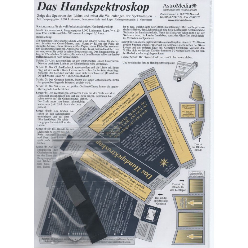 Kit AstroMedia Das Handspektroskop